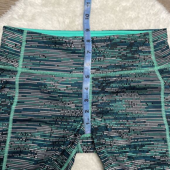 Lululemon Seawheeze Leggings Pace Rival Size 6 Bali Breeze Teal Stretch Crop - Picture 12 of 13
